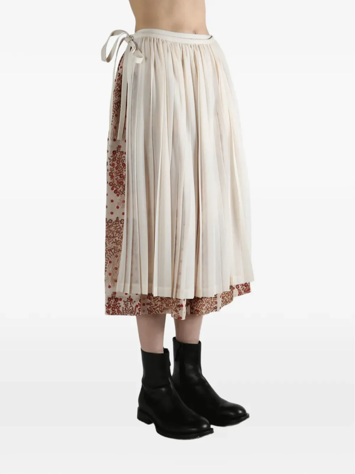 Comme des Garçons TAO プリーツ入りクロップドパンツ - 画像3