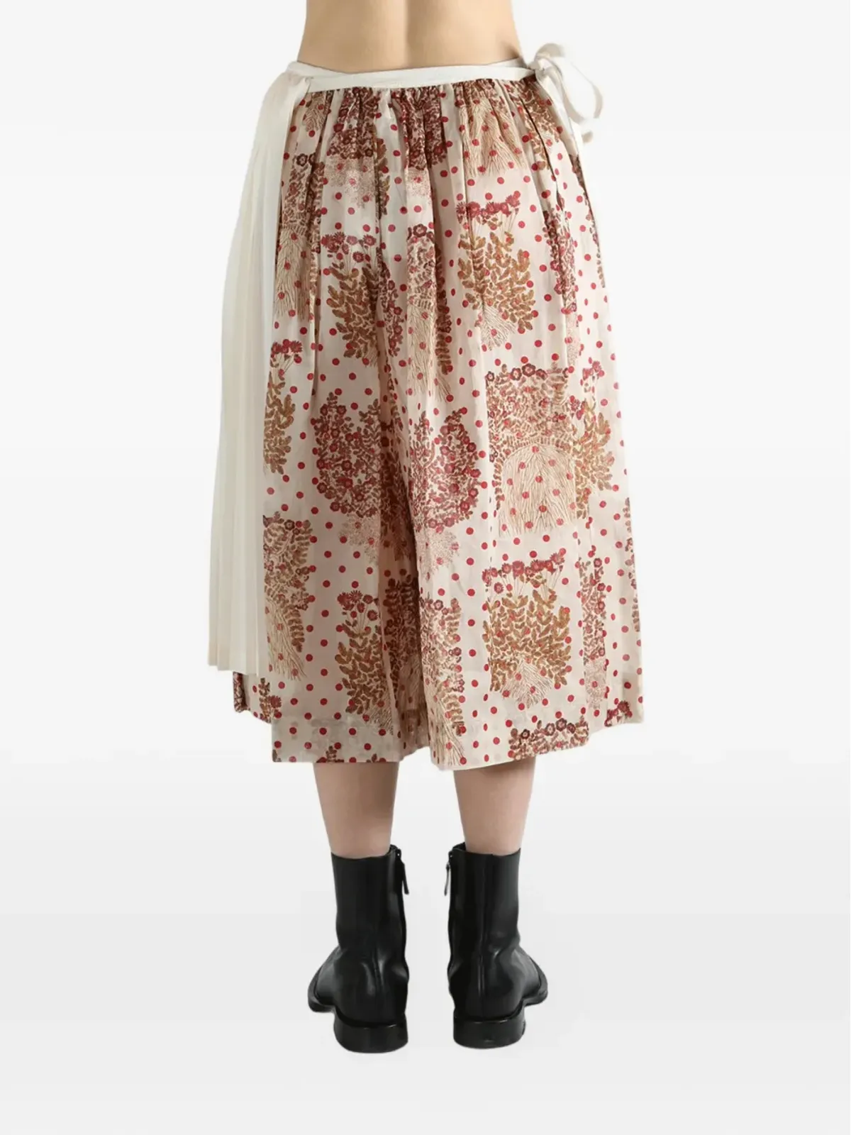 Comme des Garçons TAO プリーツ入りクロップドパンツ - 画像4