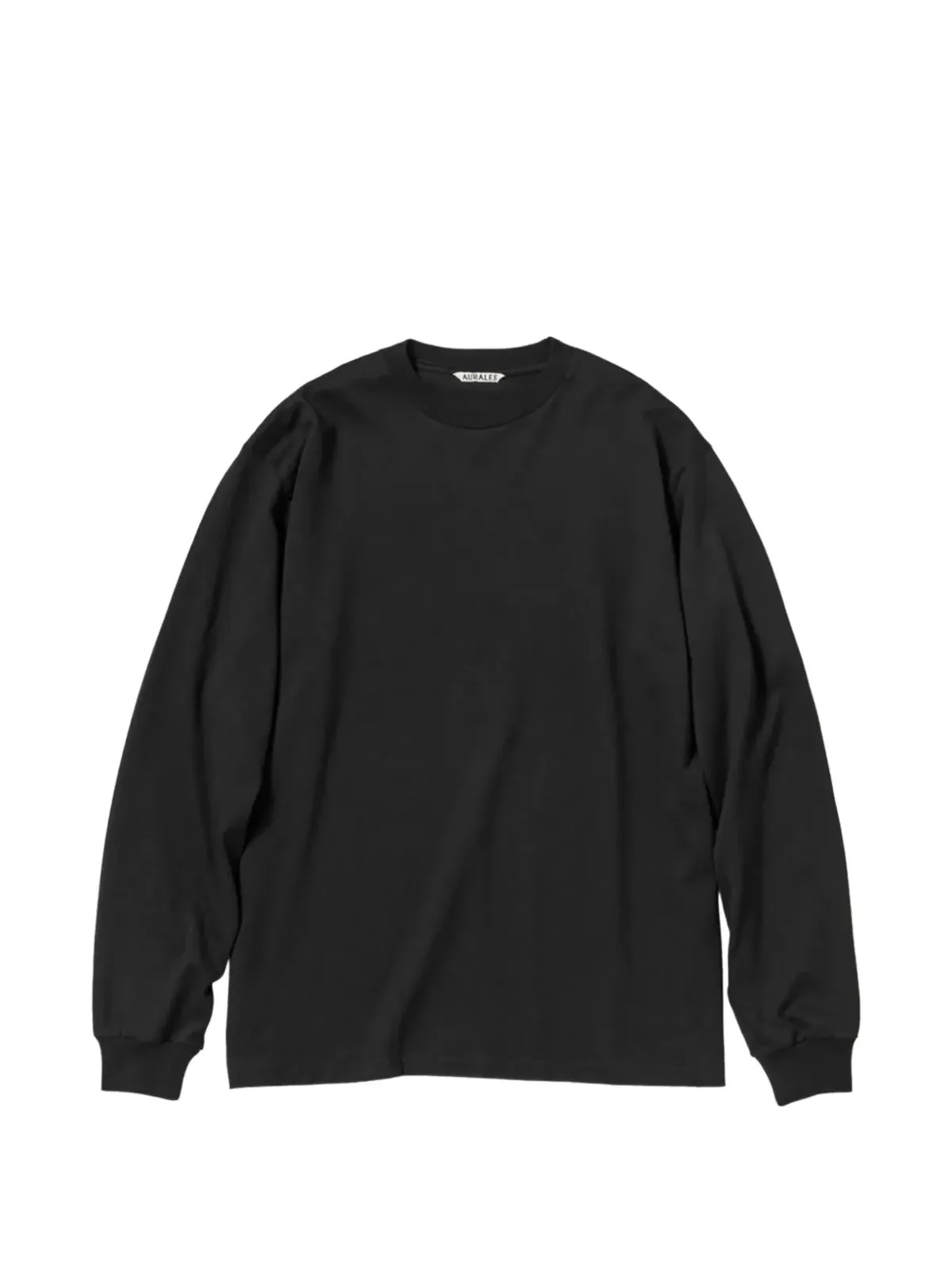 Auralee 長袖Tシャツ ブラック - 画像1