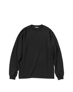 Auralee 長袖Tシャツ ブラック - サムネイル1