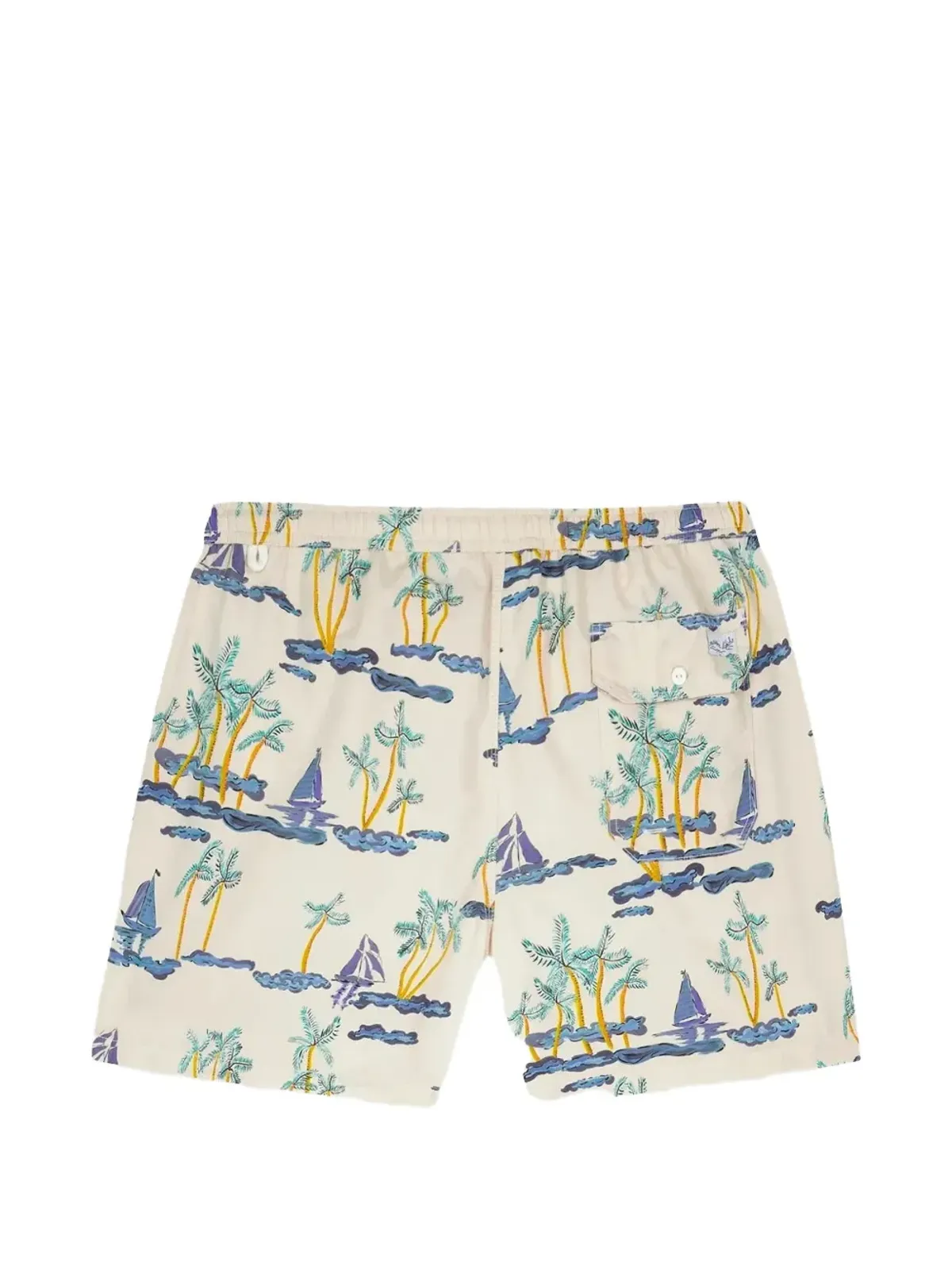Maison Labiche ボートプリント・スイムショーツ - Neutrals - 画像2
