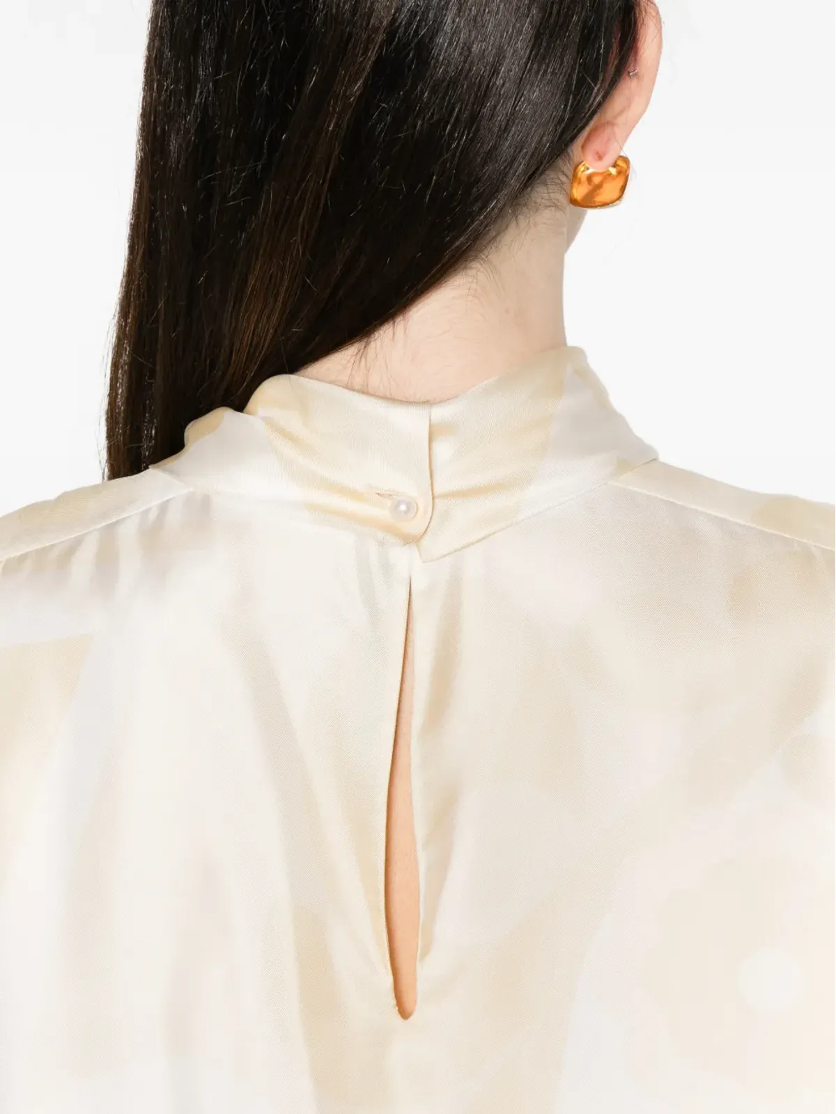 Carven 柄入りハイネックブラウス - 画像5