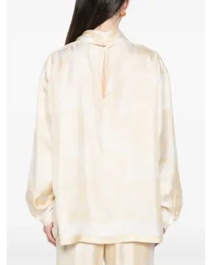 Carven 柄入りハイネックブラウス - サムネイル4