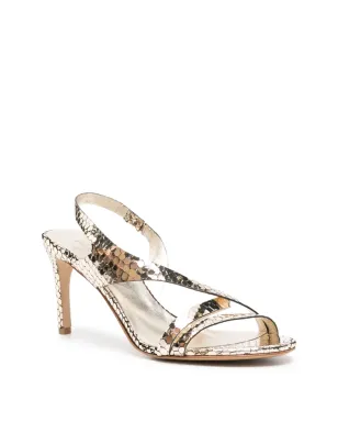 Del Carlo Cannes 11527 ストラップ蛇柄サンダル - サムネイル2