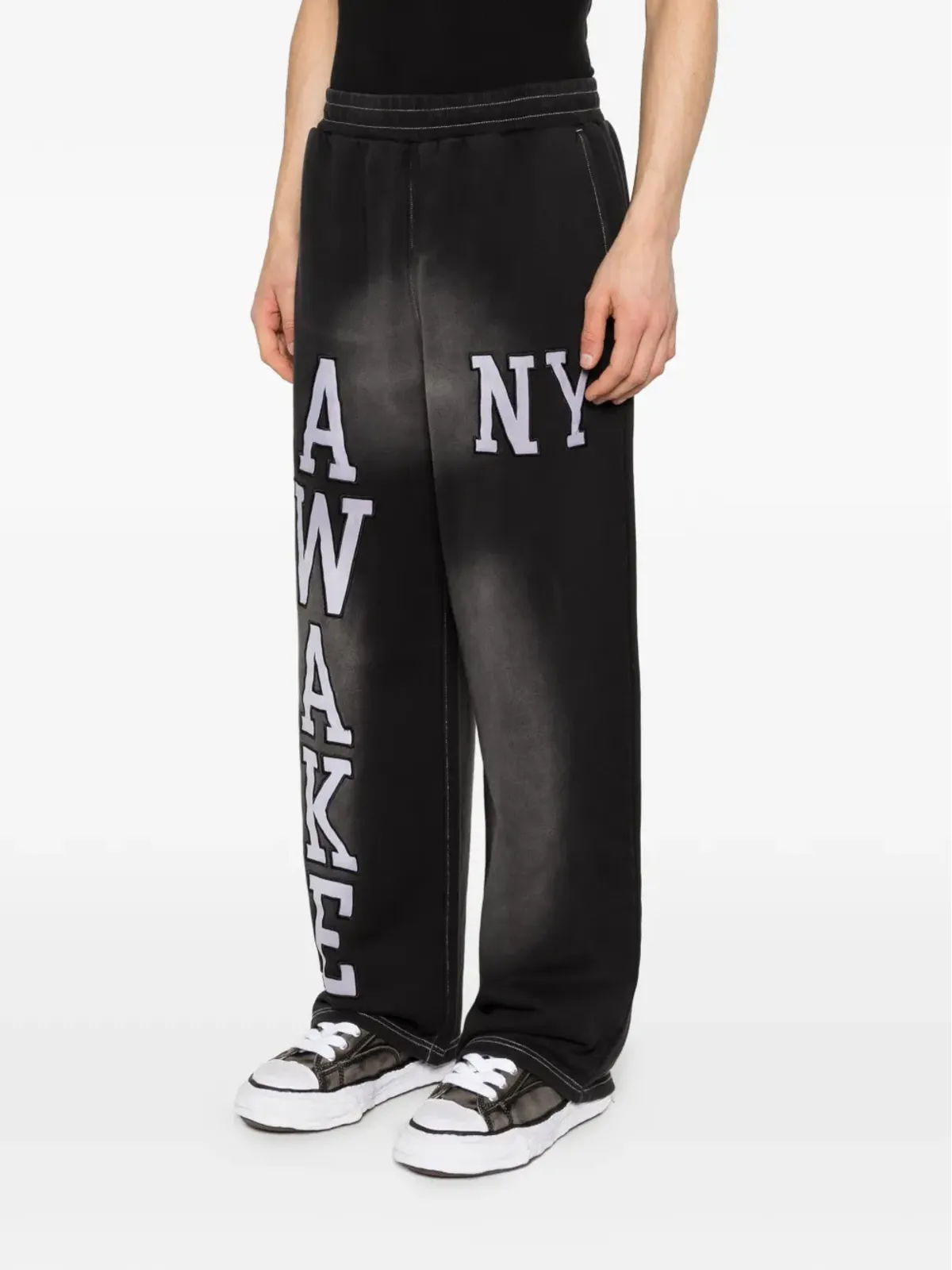 Awake NY レターアップリケ付きパンツ - 画像3