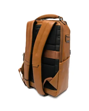 PIQUADRO マルチポケット レザーバックパック - サムネイル2