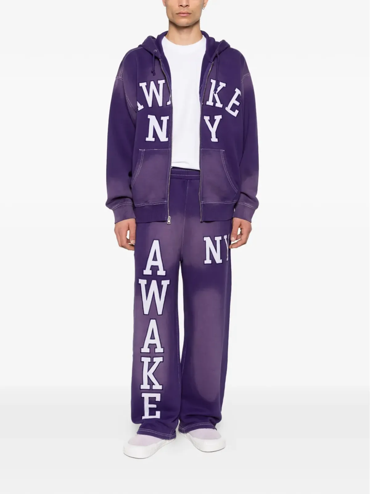 Awake NY レター刺繍パンツ - Purple - 画像2
