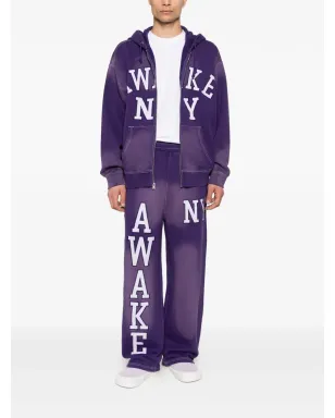 Awake NY レター刺繍パンツ - Purple - サムネイル2
