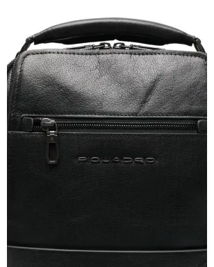 PIQUADRO ソルム レザー バックパック - ブラック - サムネイル3