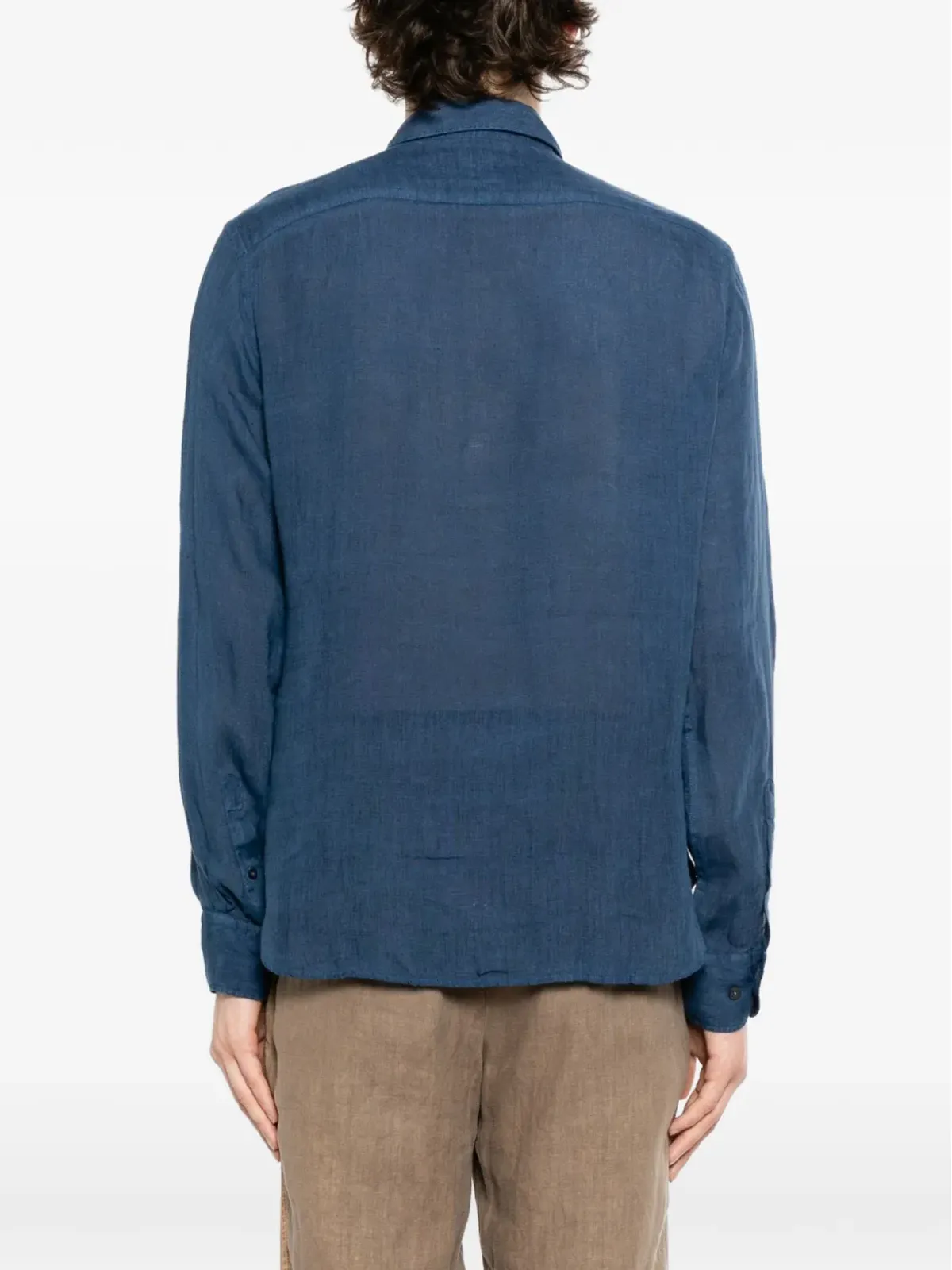 120% Lino button-up shirt - Blue - 画像4
