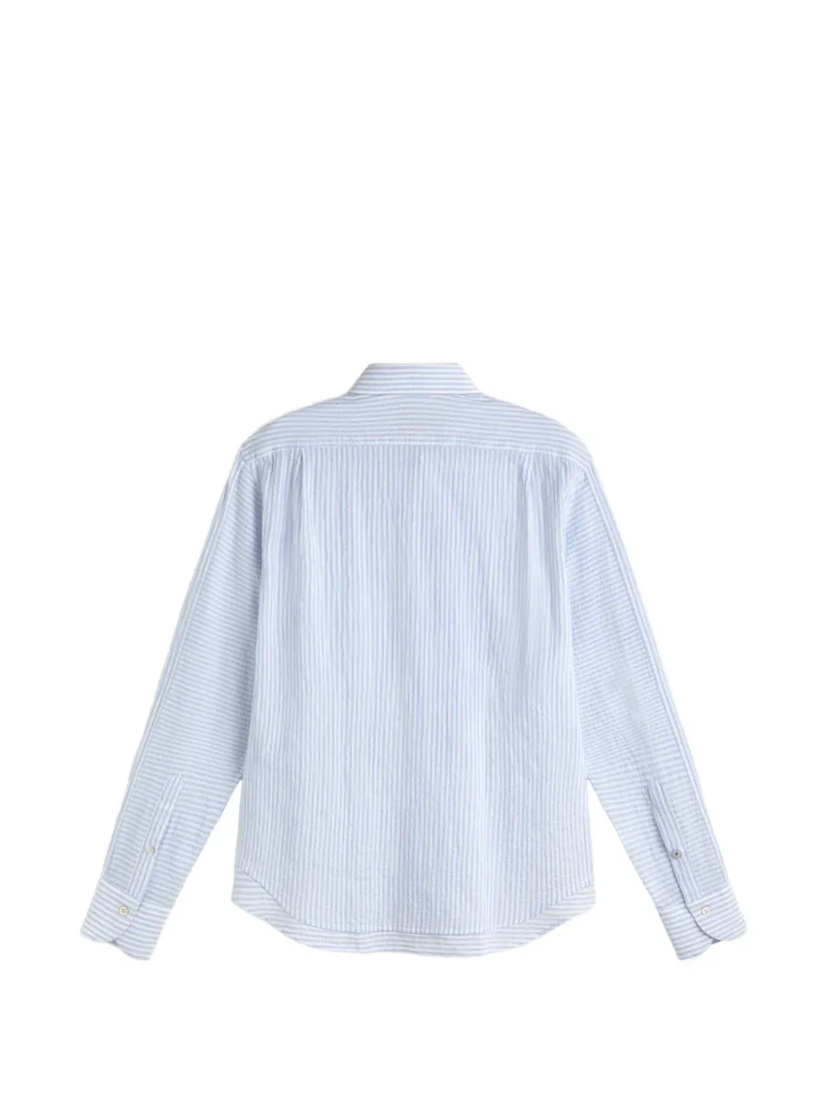 LES HÉRITIERS Serrsucker ストライプ柄シャツ - Blue - 画像2