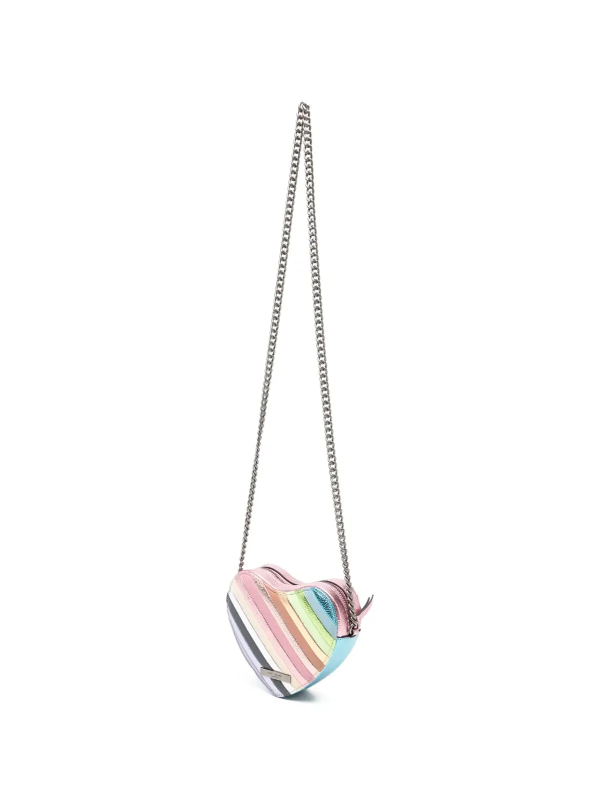 Kurt Geiger Kensington Heart striped crossbody bag - Pink - 画像3