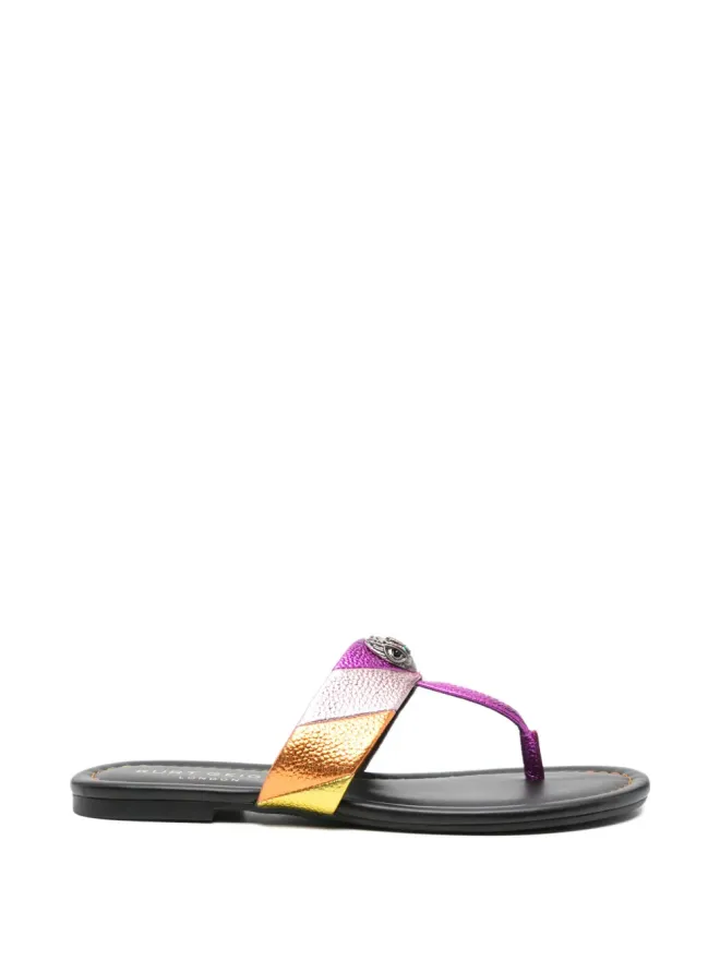 Kurt Geiger Kurt Geiger メタリックアップリケ付きサンダルの商品画像