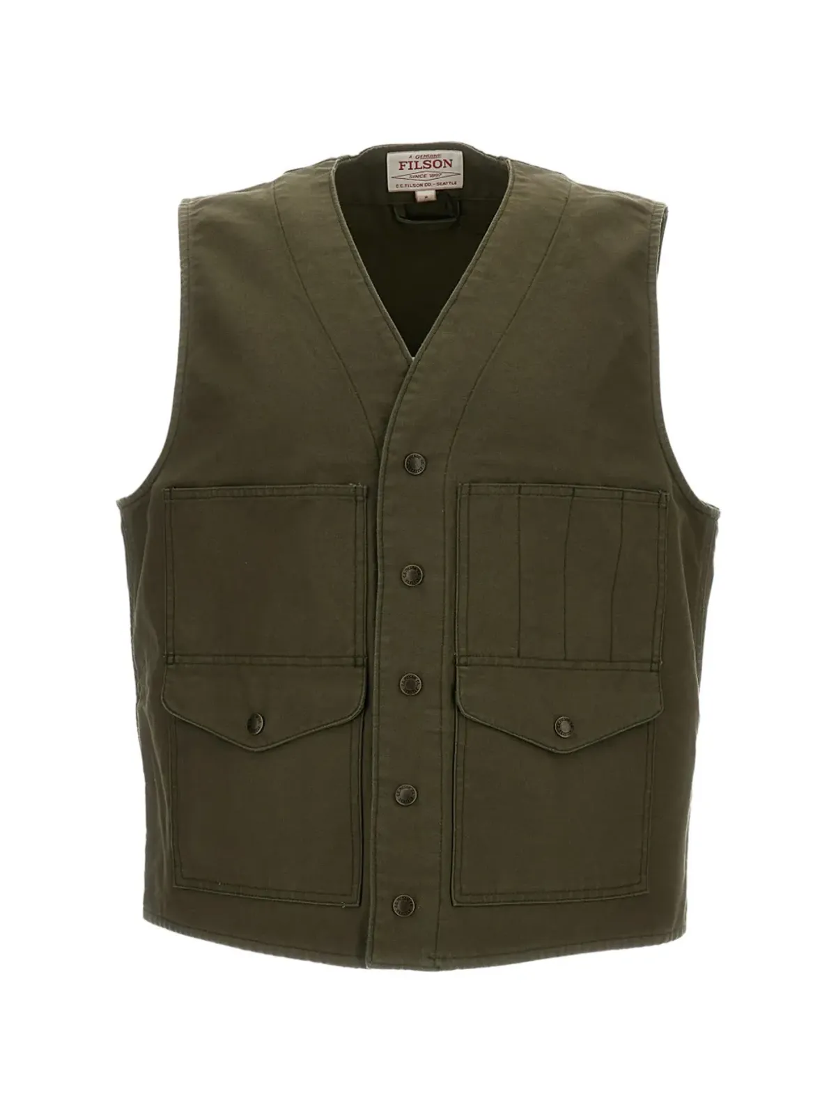 Filson ポケットボタン付きベスト - 画像1