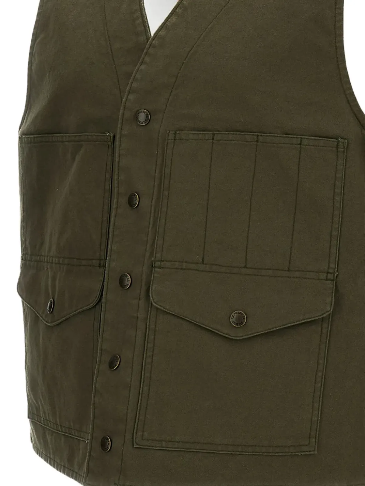 Filson ポケットボタン付きベスト - 画像3