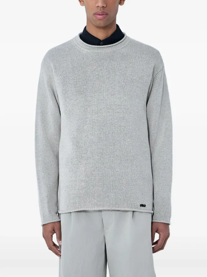 MOOS STUDIO MOOS STUDIO リブ編みクルーネックセーターの商品画像