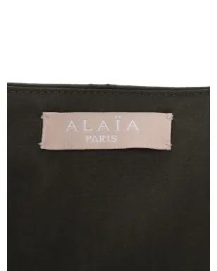 Alaïa Pre-Owned プリーツバルーンミニドレス - サムネイル3