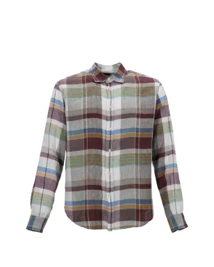 Missoni Pre-Owned チェック柄ボタン留めリネンシャツ - サムネイル1