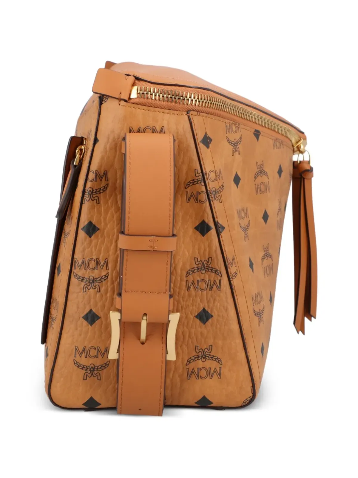 MCM Pre-Owned Diamant 3D レザーショルダーバッグ - 画像4