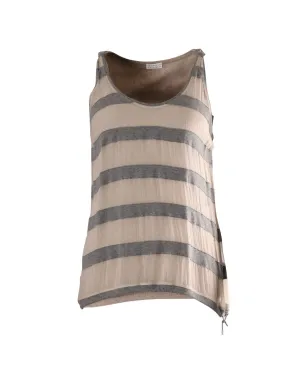 Brunello Cucinelli Vintage ストライプ ノースリーブ トップ - サムネイル1
