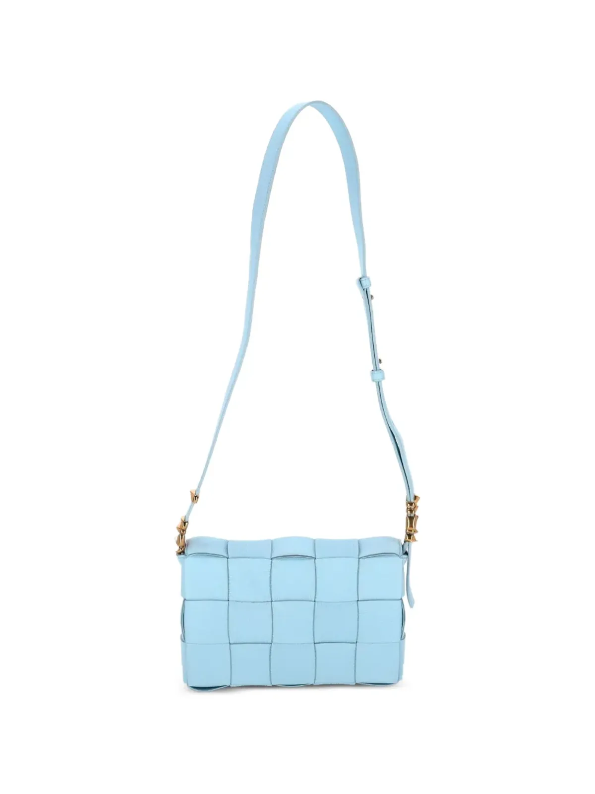 Bottega Veneta ビンテージ カセットレザー・クロスボディバッグ ブルー - 画像2