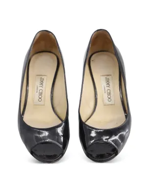 Jimmy Choo ビンテージ Baxen ピープトゥーサンダル - サムネイル4