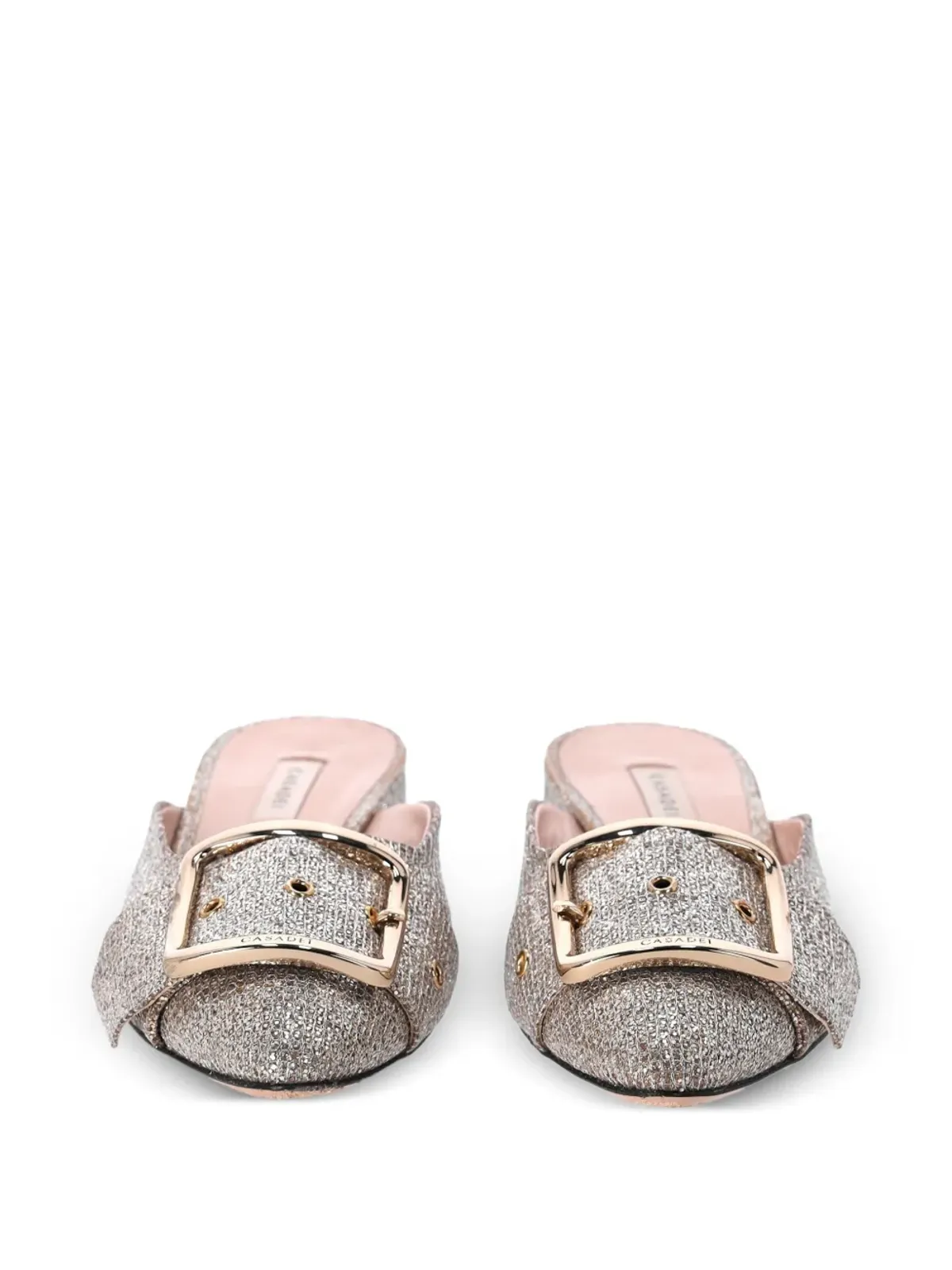 Casadei Vintage Alexa グリッター バックル ミュール - 画像2