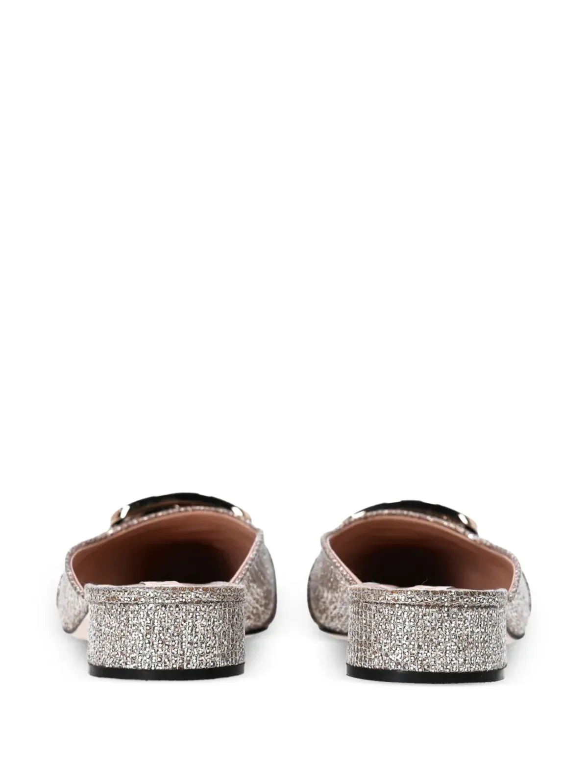 Casadei Vintage Alexa グリッター バックル ミュール - 画像3