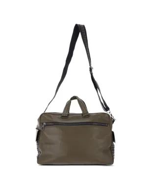 Bottega Veneta Pre-Owned イントレッチァート コンバーチブル レザー ブリーフケース - グリーン - サムネイル1