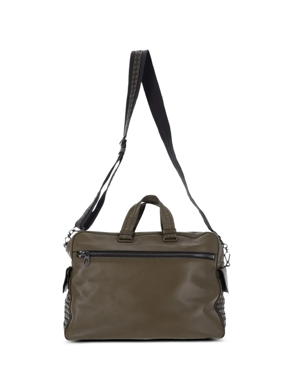 Bottega Veneta Pre-Owned イントレッチァート コンバーチブル レザー ブリーフケース - グリーン - 画像2
