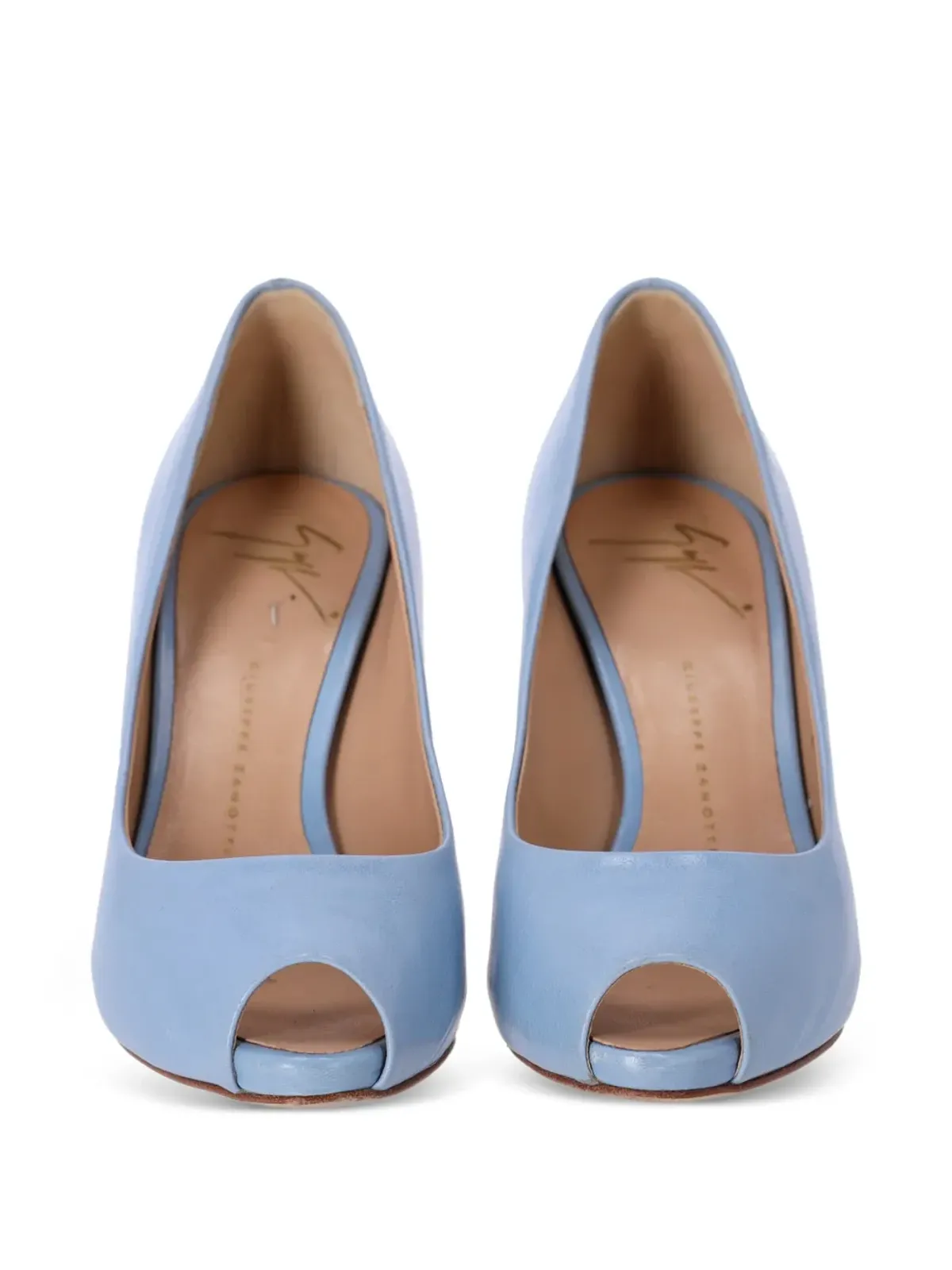 Giuseppe Zanotti Vintage ペップトゥ レザー パンプス - Blue - 画像2