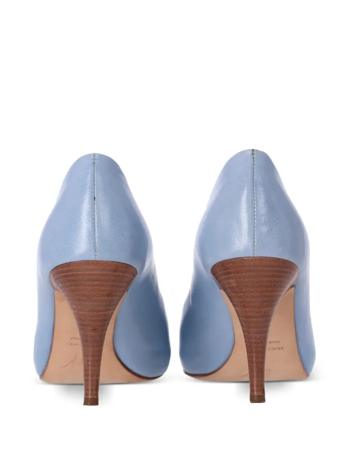 Giuseppe Zanotti Vintage ペップトゥ レザー パンプス - Blue - 画像3