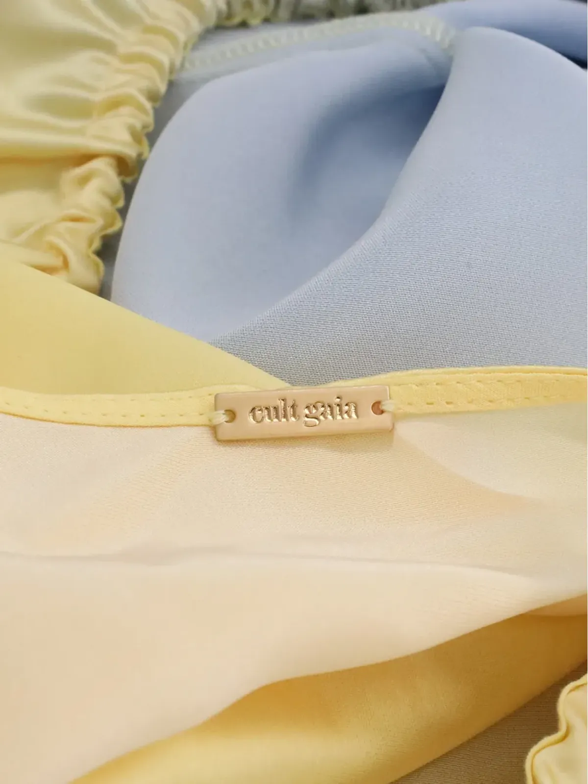 Cult Gaia Hannah ombré one-shoulder top - Yellow - 画像4