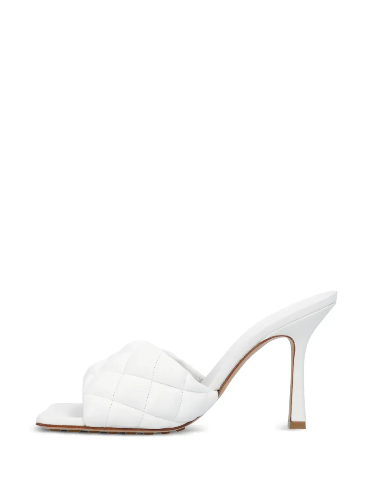 Bottega Veneta Pre-Owned キルテッドレザーサンダル - White - 画像5