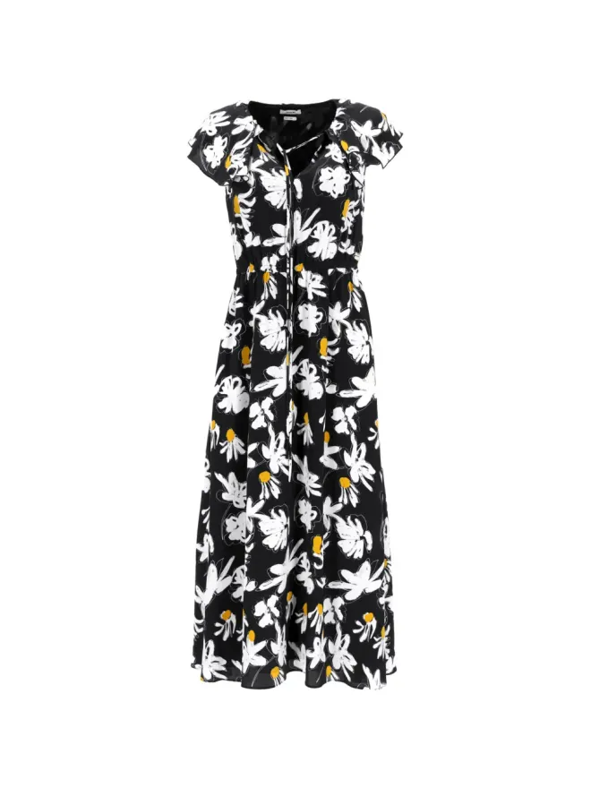 Jason Wu Jason Wu 花柄プリント ミディドレス - ブラックの商品画像