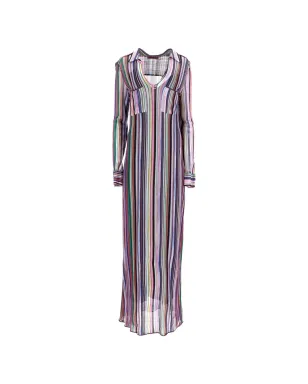 Missoni Pre-Owned 編みストライプのマキシドレス - サムネイル1