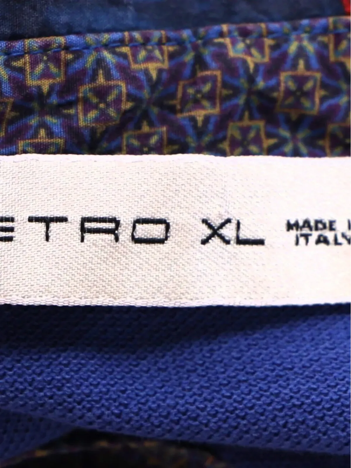 Etro Vintage プリント襟付きポロシャツ - 画像4