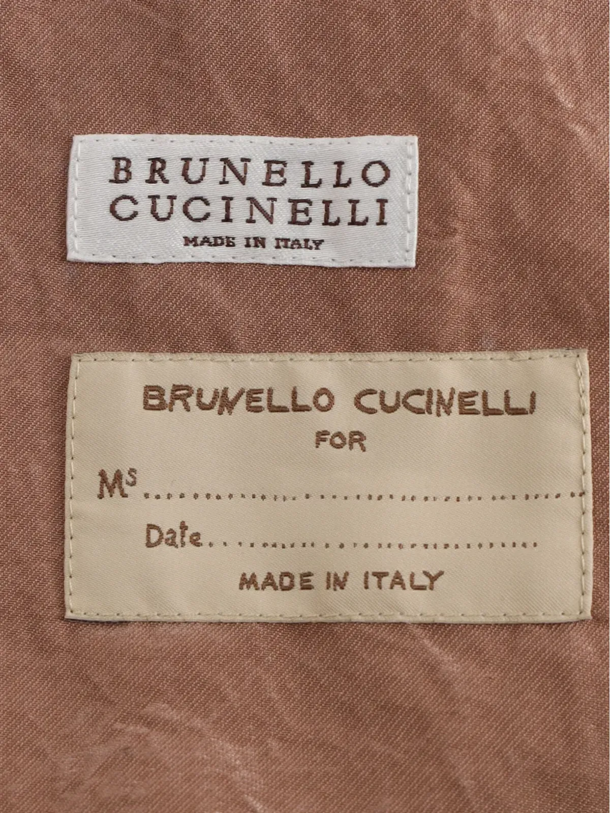 Brunello Cucinelli Vintage フード付きレインコート（ブラウン） - 画像5