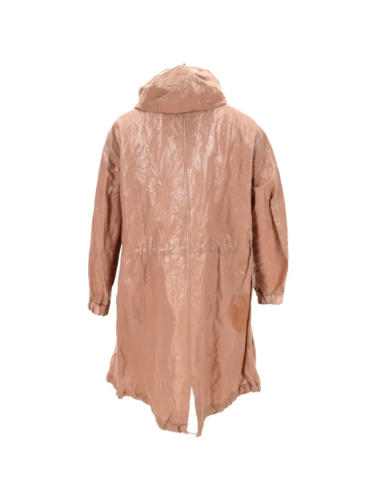 Brunello Cucinelli Vintage フード付きレインコート（ブラウン） - 画像2