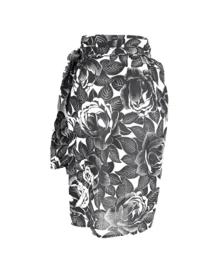 Lanvin Pre-Owned 花柄プリント ウエストリボン付き コットン ミディスカート - ブラック - サムネイル2