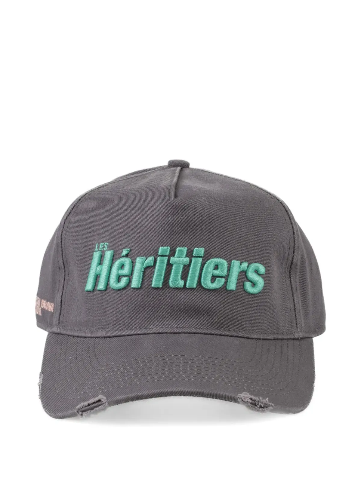 LES HÉRITIERS ロゴ刺繍ベースボールキャップ - 画像1