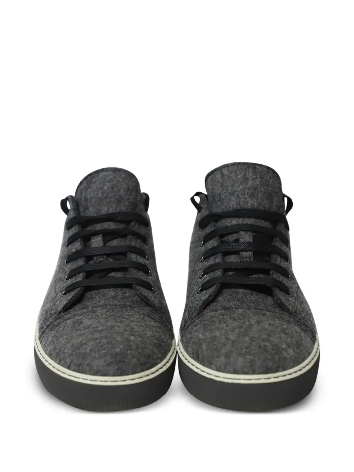 Lanvin ビンテージ フェルト レースアップ スニーカー - 画像5