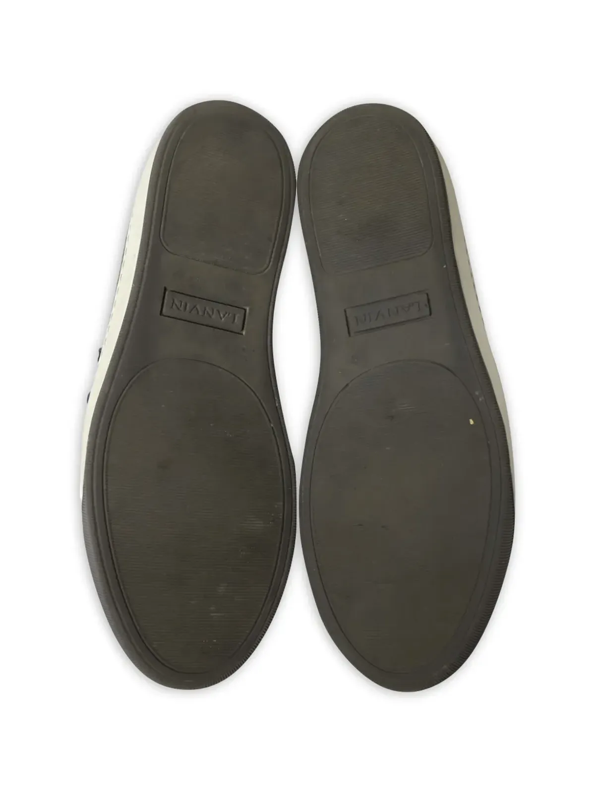 Lanvin ビンテージ フェルト レースアップ スニーカー - 画像4