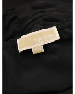 Michael Kors Vintage 黒のフリル付きドローストリングジャンプスーツ - サムネイル3