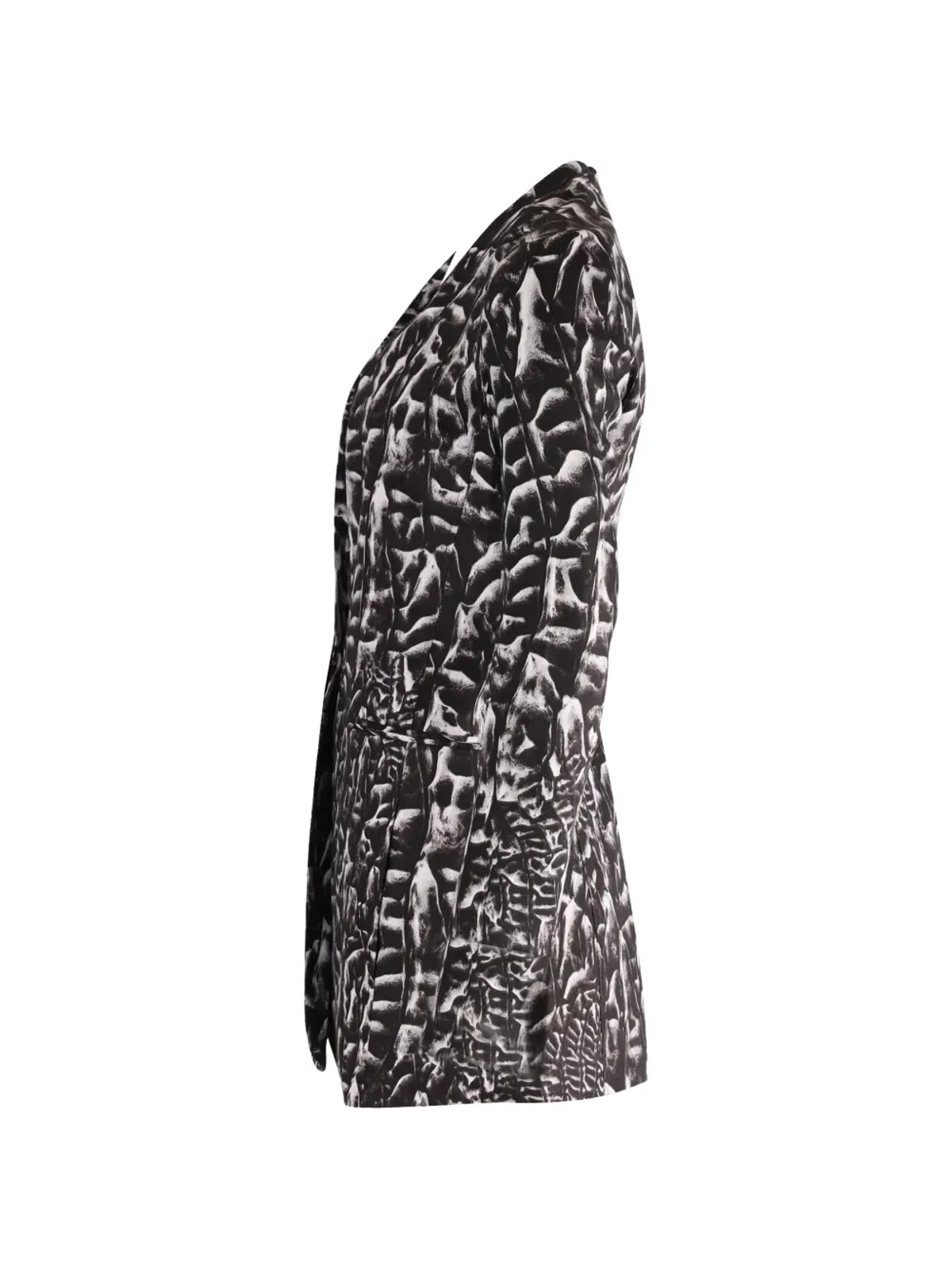 Helmut Lang Pre-Owned プリントリネンブレザー - ブラック - 画像2