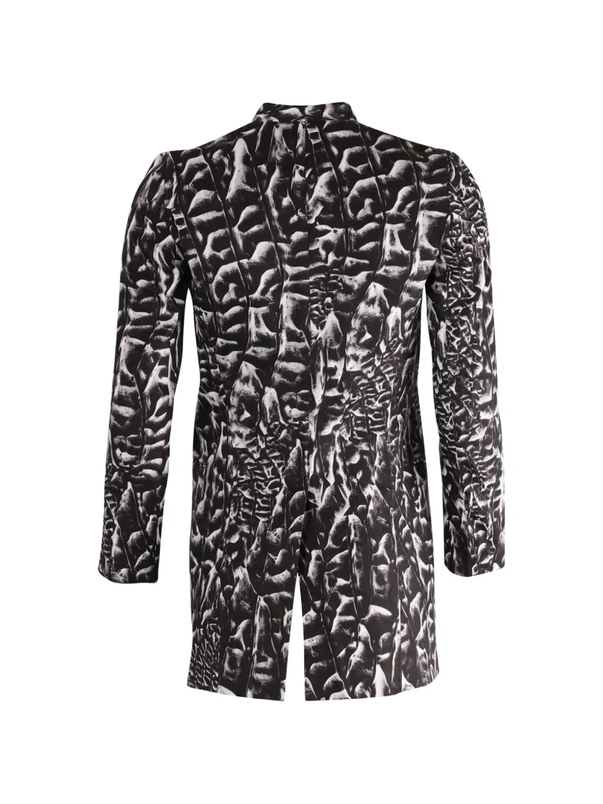 Helmut Lang Pre-Owned プリントリネンブレザー - ブラック - 画像3