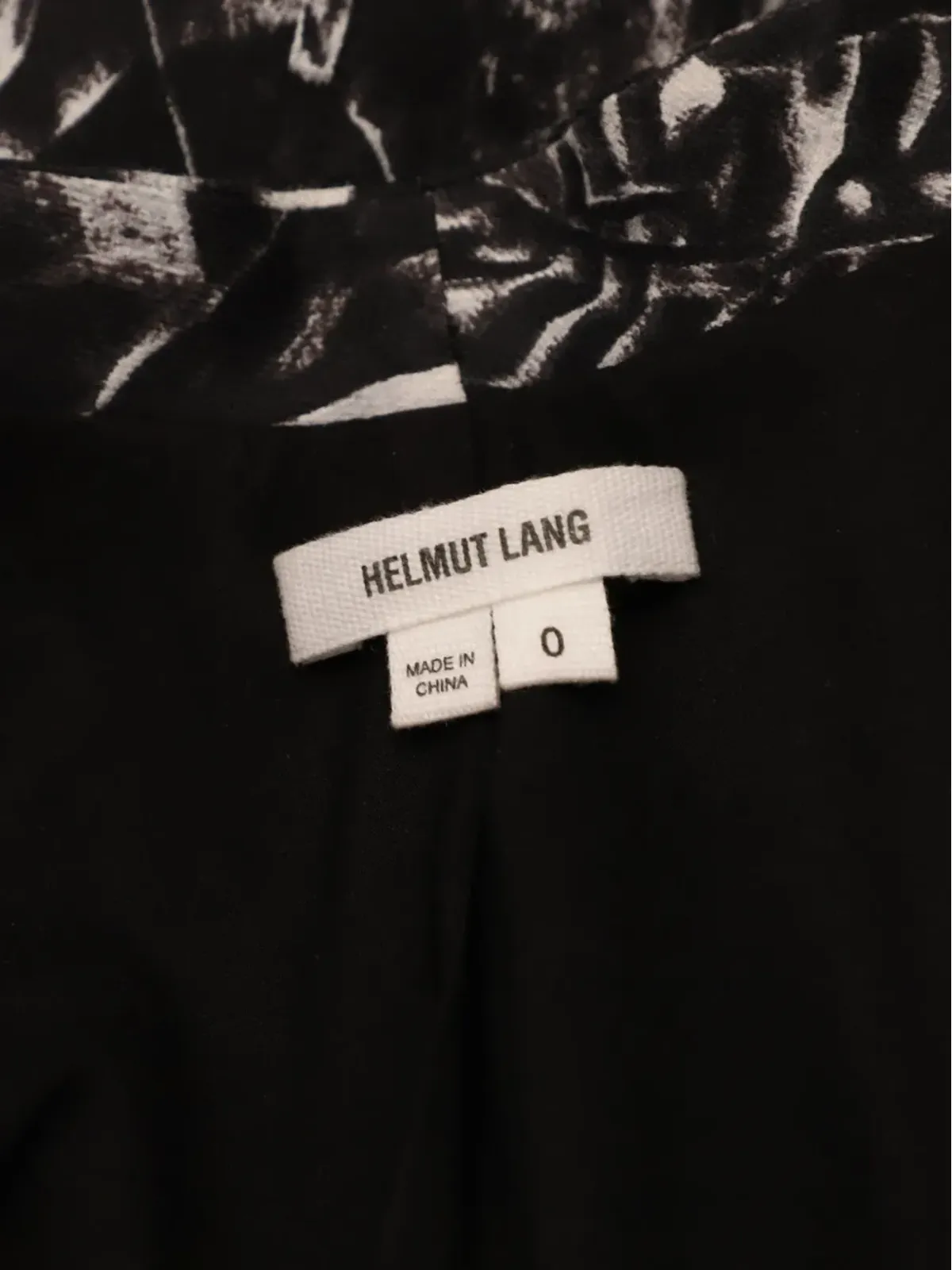 Helmut Lang Pre-Owned プリントリネンブレザー - ブラック - 画像4
