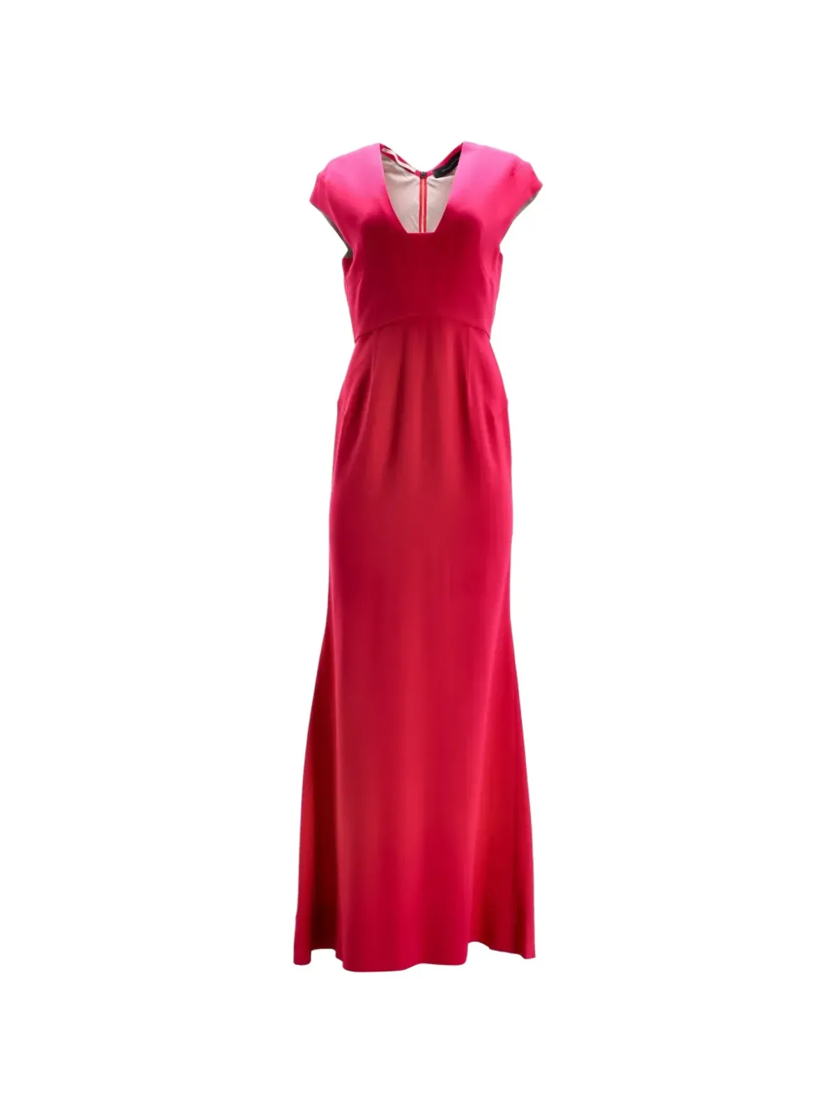 Rm By Roland Mouret ピンクのスクエアネック・カットアウト イブニングドレス - 画像1