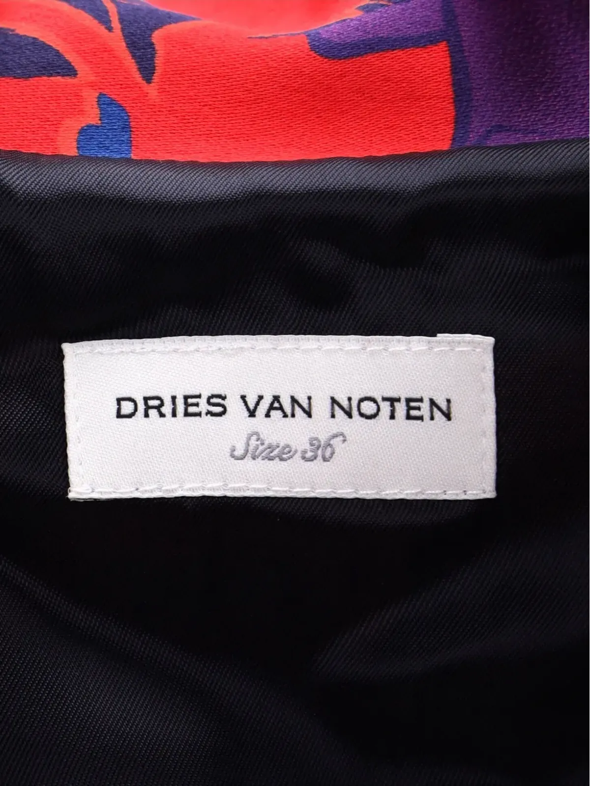 Dries Van Noten ビンテージ 花柄プリント ラップミディドレス - レッド - 画像4