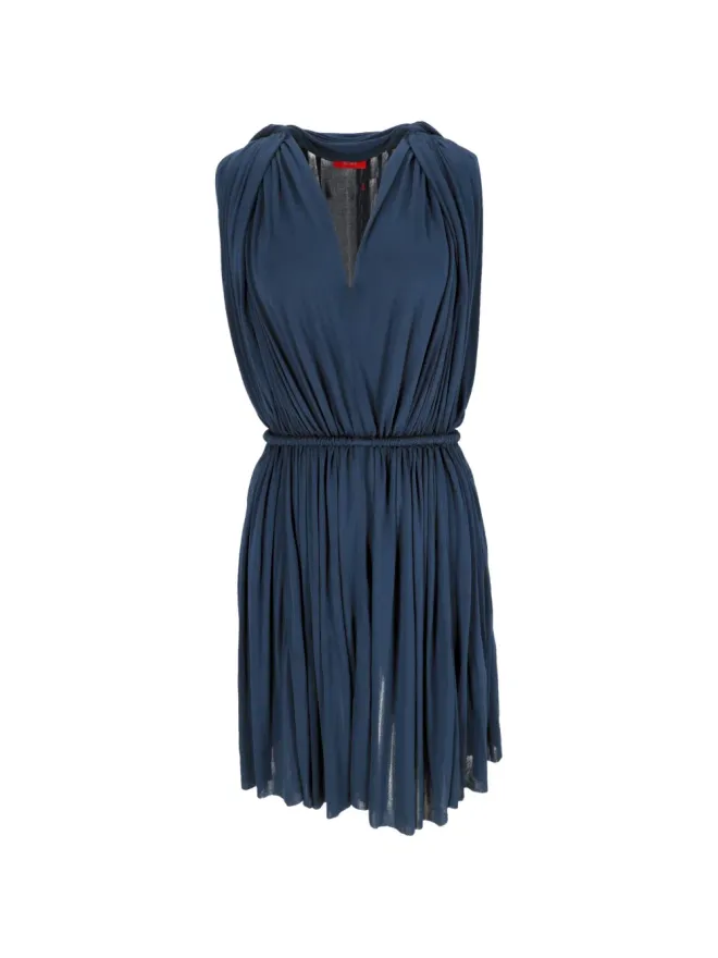 Lanvin Pre-Owned Lanvin Pre-Owned Vネック ギャザー ミニドレスの商品画像